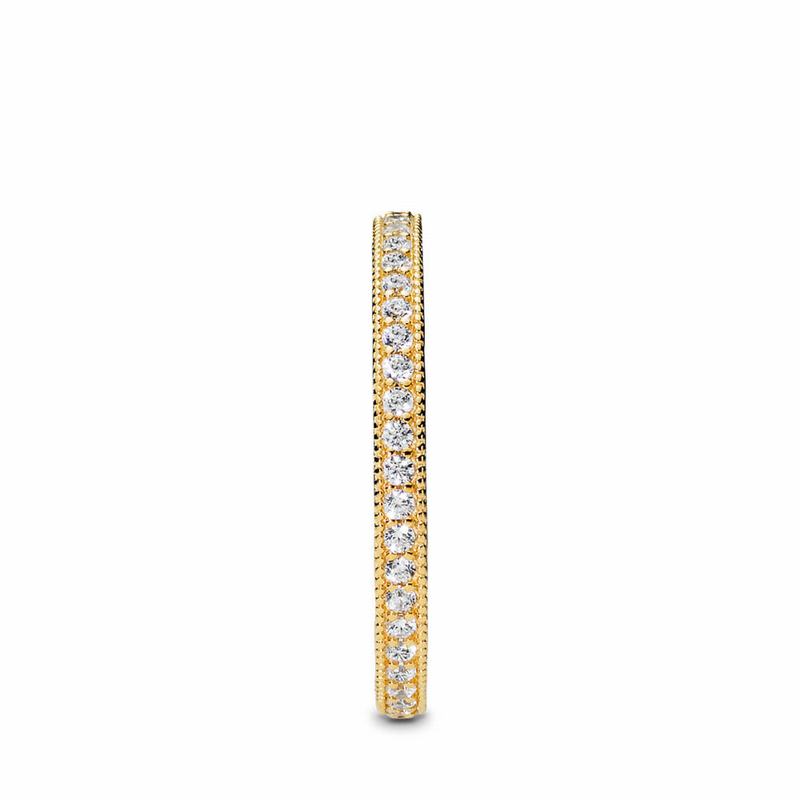 Pandora Shine™ Hearts Stackable Ring NZ, 18ct Gold Plated (129603-ONM)